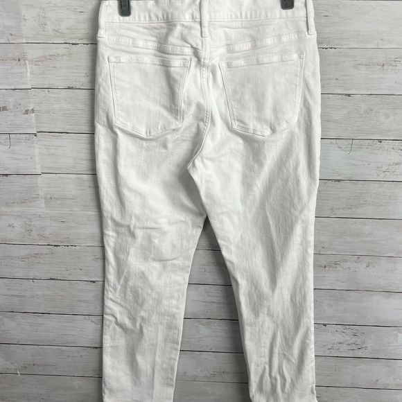 J. Crew Factory White Slim Boyfriend Jeans - Picture 2 of 3